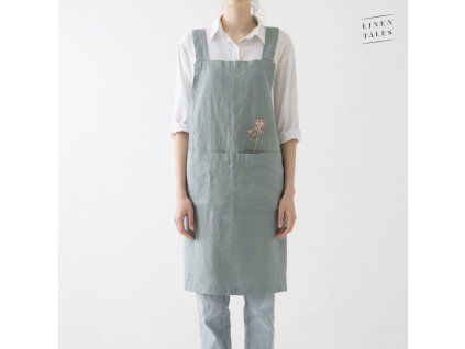 Green Milieu Crossback Apron